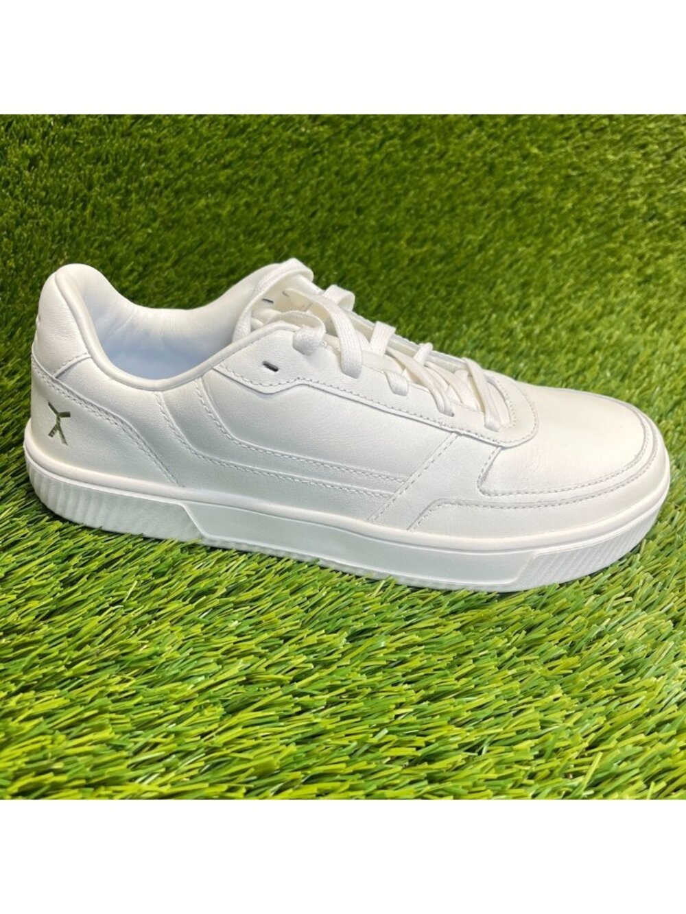 Flux Footwear Adapt Leather Trainer White Mens Size 8 Womens 9.5 Athletic Shoes
